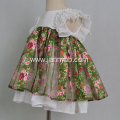 Wholesale girls digital floral print dresses cotton